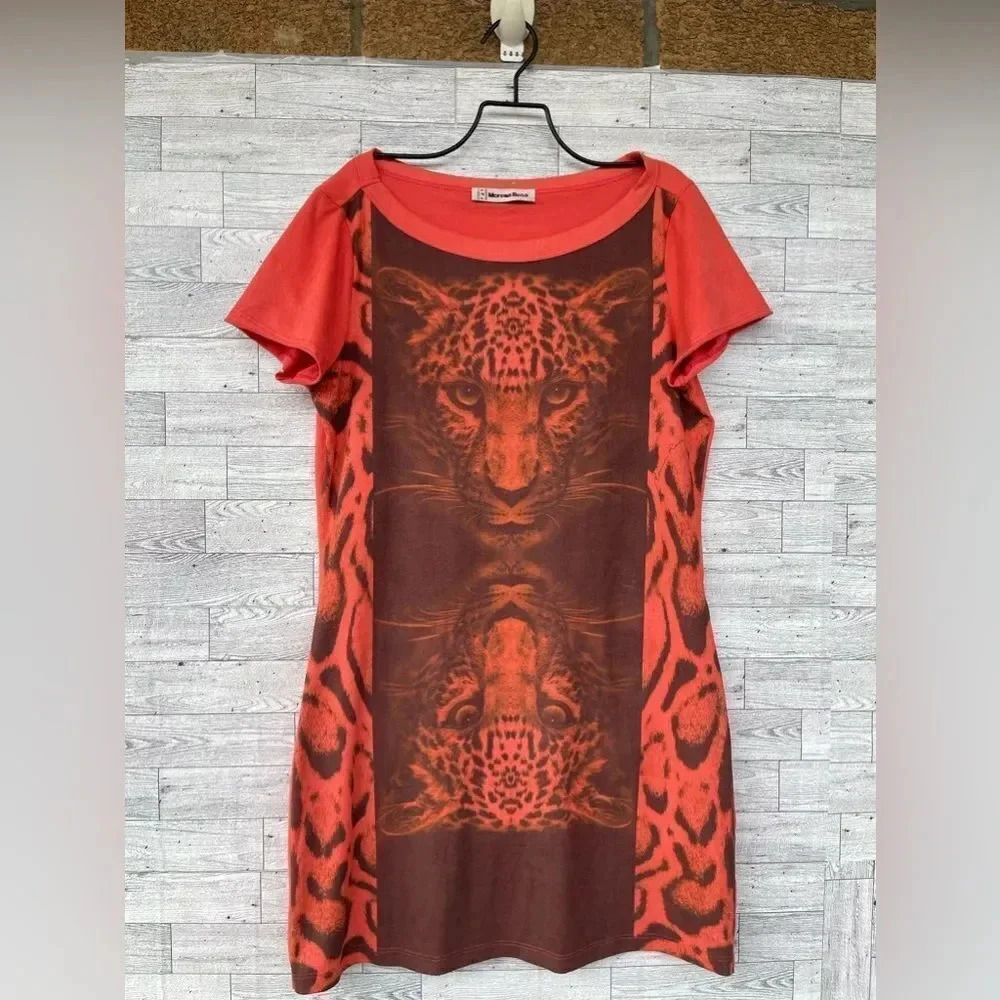 Morena rosa Leopard suede mini dress small